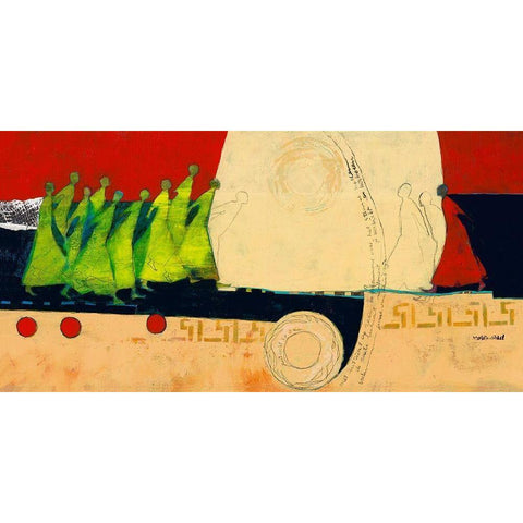 Sea view Black Modern Wood Framed Art Print with Double Matting by van Ginkel, Marjolijn