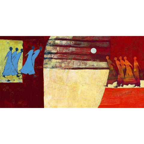 Comfort light Gold Ornate Wood Framed Art Print with Double Matting by van Ginkel, Marjolijn