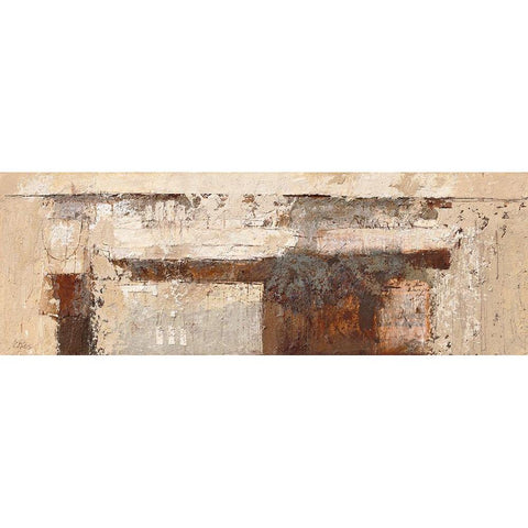 African Encounter/Afrikaanse ontmoeting Black Modern Wood Framed Art Print with Double Matting by Verplanke, Jenny