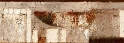 Restoration/Herstel White Modern Wood Framed Art Print with Double Matting by Verplanke, Jenny