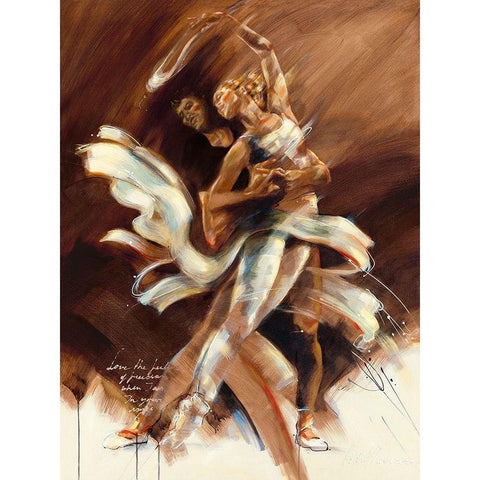 Love the Feeling of Freedom Gold Ornate Wood Framed Art Print with Double Matting by Meijering, Kitty