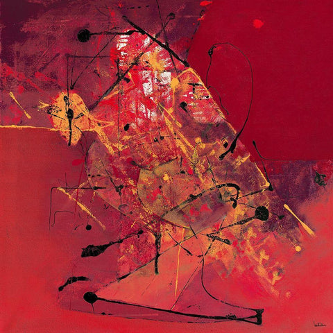 L Ange dragon Black Ornate Wood Framed Art Print with Double Matting by LAUTReDOU