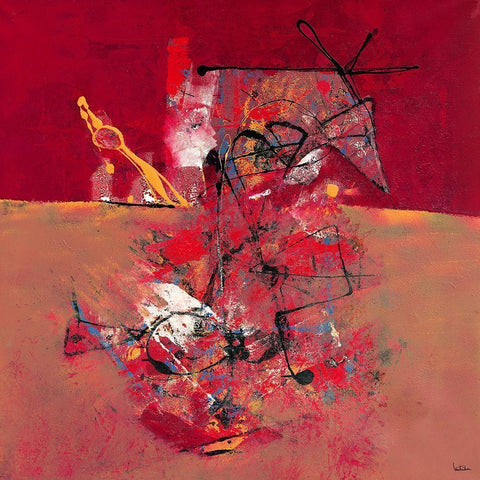 L Amour du Taureau pour son Torrero Black Modern Wood Framed Art Print by LAUTReDOU