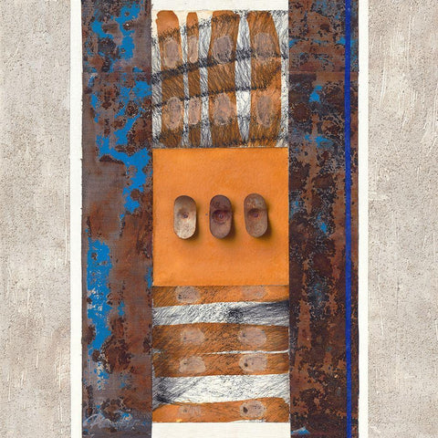 Changes I White Modern Wood Framed Art Print with Double Matting by Planker, Karin