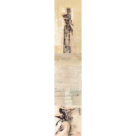 Oslo II White Modern Wood Framed Art Print by Richter-Armgart, Rose