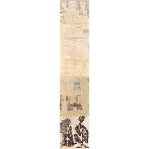 Oslo III Gold Ornate Wood Framed Art Print with Double Matting by Richter-Armgart, Rose