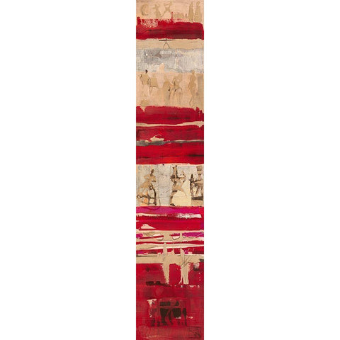 Metamorphosen III Black Modern Wood Framed Art Print with Double Matting by Richter-Armgart, Rose