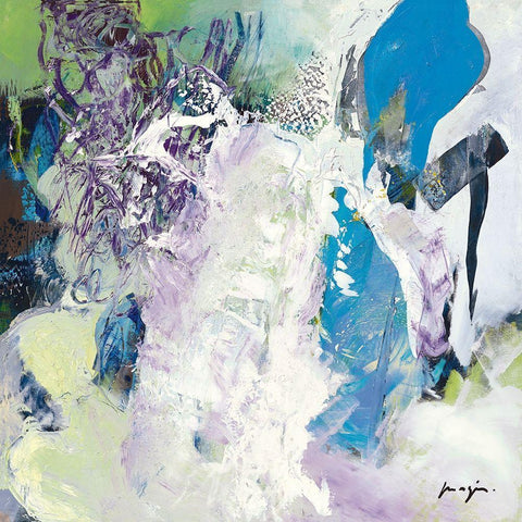 Abysse I Black Modern Wood Framed Art Print with Double Matting by Magis, Pascal