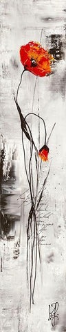 Reve fleurie I Black Ornate Wood Framed Art Print with Double Matting by Zacher-Finet, Isabelle