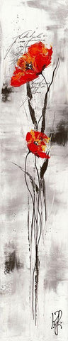 Reve fleurie II White Modern Wood Framed Art Print with Double Matting by Zacher-Finet, Isabelle