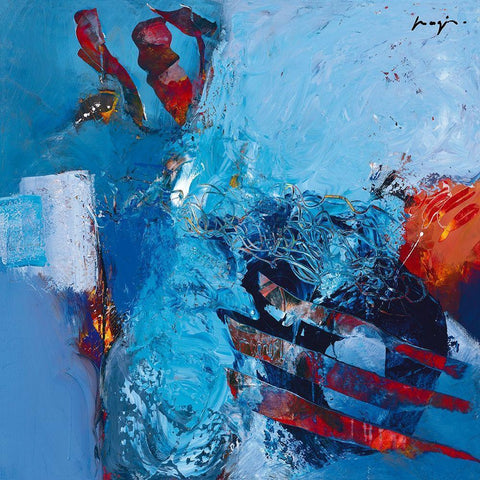 Abysse II Gold Ornate Wood Framed Art Print with Double Matting by Magis, Pascal