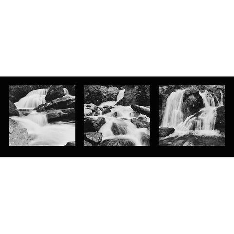 Waterfalls Gold Ornate Wood Framed Art Print with Double Matting by Butcher, Dave