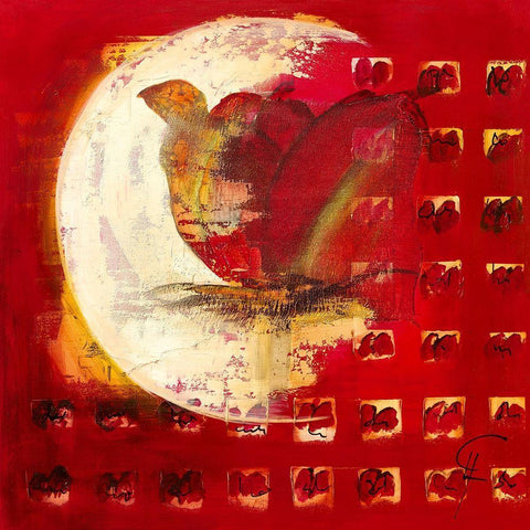 El Amor III White Modern Wood Framed Art Print by Leys, Gemma