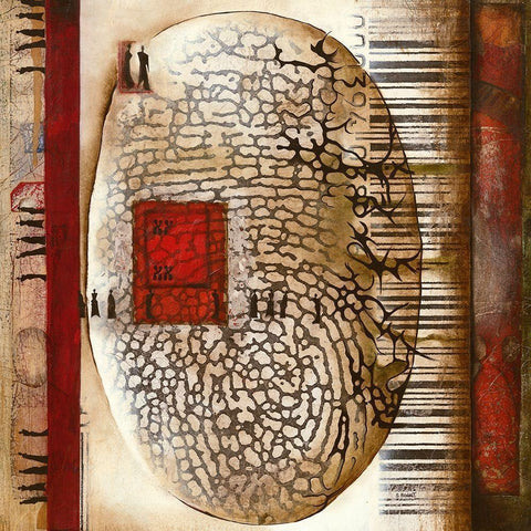 XY Black Modern Wood Framed Art Print with Double Matting by Bonnet, Sophie