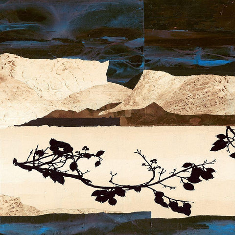 Belle de Nuit Black Modern Wood Framed Art Print by Noiseux, Marie Madeleine