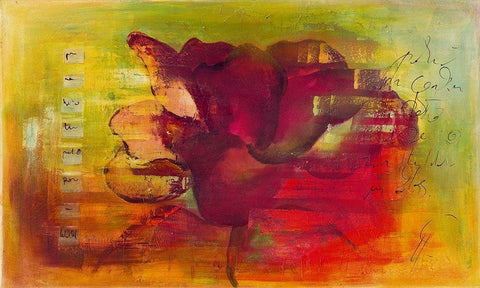 Libertad Black Ornate Wood Framed Art Print with Double Matting by Leys, Gemma