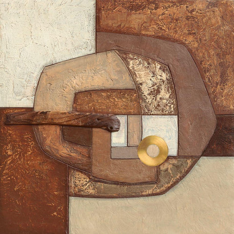 Amalgam White Modern Wood Framed Art Print by Jones, Jodi