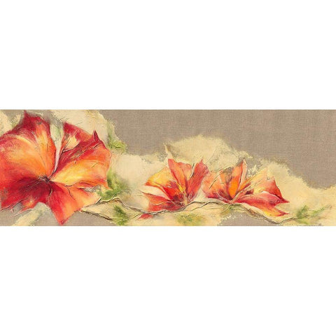 Flowers II Gold Ornate Wood Framed Art Print with Double Matting by Marks, Rita