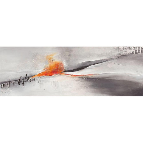 Abstrakte Landschaft I White Modern Wood Framed Art Print by Marks, Rita