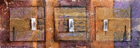 Les portes de la memoireÂ Â  Black Ornate Wood Framed Art Print with Double Matting by Bonnet, Sophie