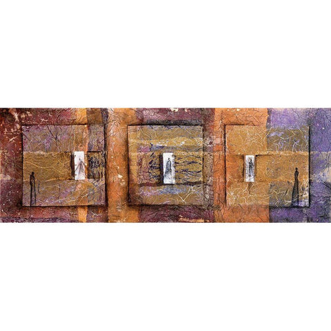 Les portes de la memoireÂ Â  Black Modern Wood Framed Art Print by Bonnet, Sophie