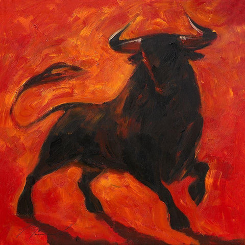 Toro V White Modern Wood Framed Art Print by Panasenko, Inna