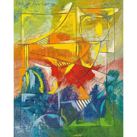 Finestra sul porto III White Modern Wood Framed Art Print by Da San Lorenzo, Paolo