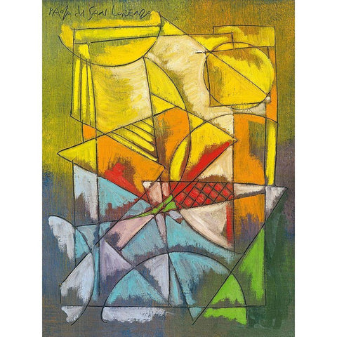 Finestra sul porto IV Black Modern Wood Framed Art Print by Da San Lorenzo, Paolo