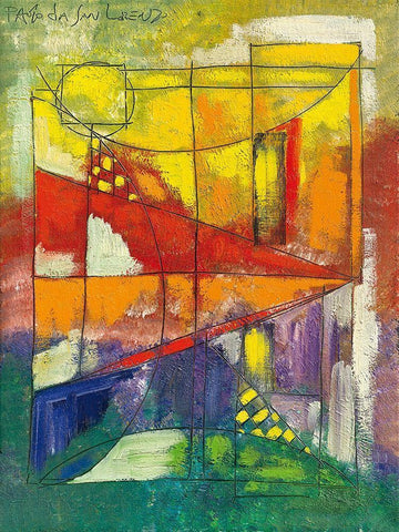 Finestra sul porto V White Modern Wood Framed Art Print with Double Matting by Da San Lorenzo, Paolo