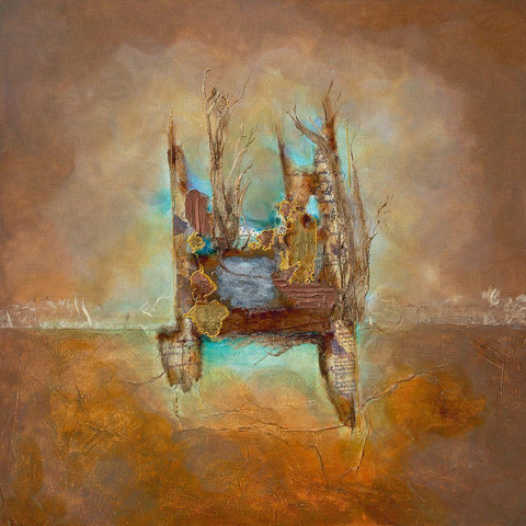 La mandragore a l aube II Black Modern Wood Framed Art Print with Double Matting by Perinciolo Duluc, Lyne