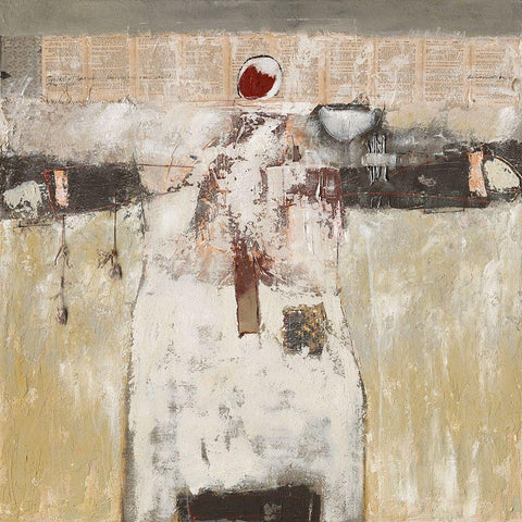 Tears from the past White Modern Wood Framed Art Print with Double Matting by Poioumen, Antonio