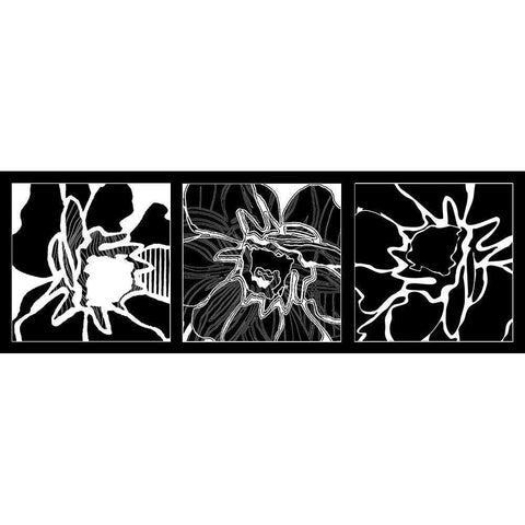Web flower White Modern Wood Framed Art Print by Talva Design