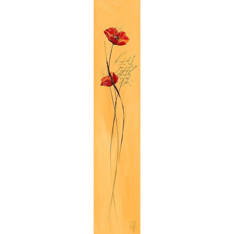 Classic Fleuriette I Black Modern Wood Framed Art Print with Double Matting by Zacher-Finet, Isabelle
