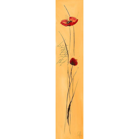 Classic Fleuriette II Black Modern Wood Framed Art Print with Double Matting by Zacher-Finet, Isabelle