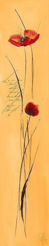 Classic Fleuriette II White Modern Wood Framed Art Print with Double Matting by Zacher-Finet, Isabelle