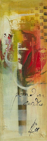 Aqui III White Modern Wood Framed Art Print with Double Matting by Leys, Gemma