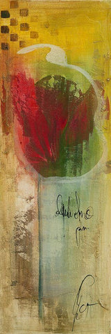 Mi corazon Black Ornate Wood Framed Art Print with Double Matting by Leys, Gemma