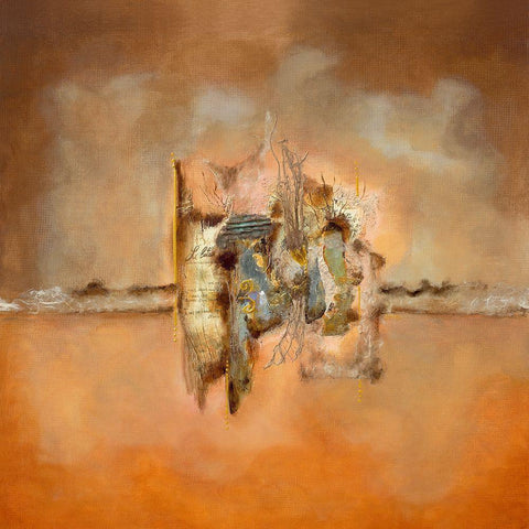 La mandragore rose I White Modern Wood Framed Art Print with Double Matting by Perinciolo Duluc, Lyne