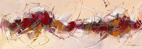 Effluves Black Ornate Wood Framed Art Print with Double Matting by Ball, Veronique