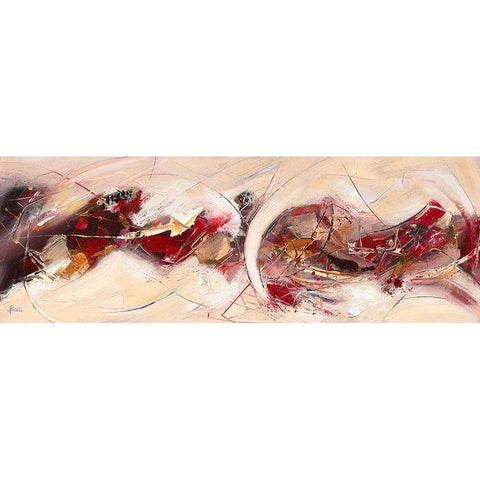 Vibrations White Modern Wood Framed Art Print by Ball, Veronique