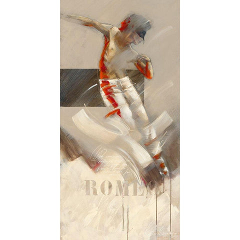 Romeo Black Modern Wood Framed Art Print with Double Matting by Meijering, Kitty