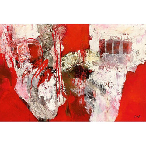 Variations abstraites XIV Black Modern Wood Framed Art Print by Magis, Pascal