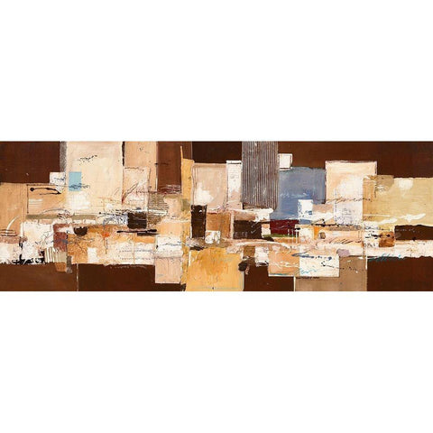 Abstract Harmony VIII White Modern Wood Framed Art Print by van der Werf, Ron