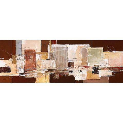 Abstract Harmony IX White Modern Wood Framed Art Print by van der Werf, Ron