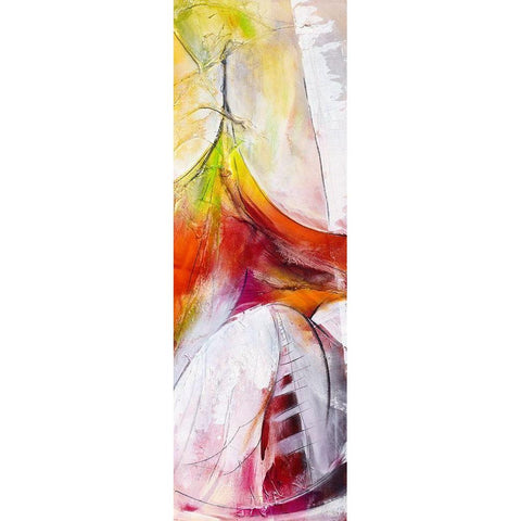 Die Spannung wachst White Modern Wood Framed Art Print by Marks, Rita