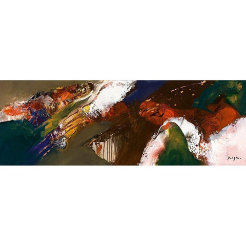 Terre brulee II Black Modern Wood Framed Art Print by Magis, Pascal