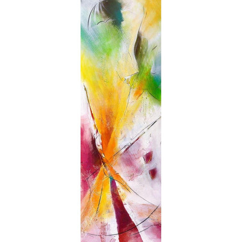 Leichtes Sein White Modern Wood Framed Art Print by Marks, Rita