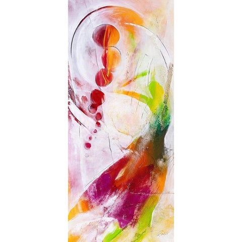 Spiel des Lebens White Modern Wood Framed Art Print by Marks, Rita