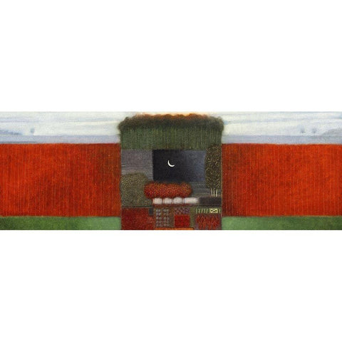 When Autumn comes around I White Modern Wood Framed Art Print by van Hoek, Rob