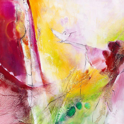 Safe it White Modern Wood Framed Art Print with Double Matting by Marks, Rita